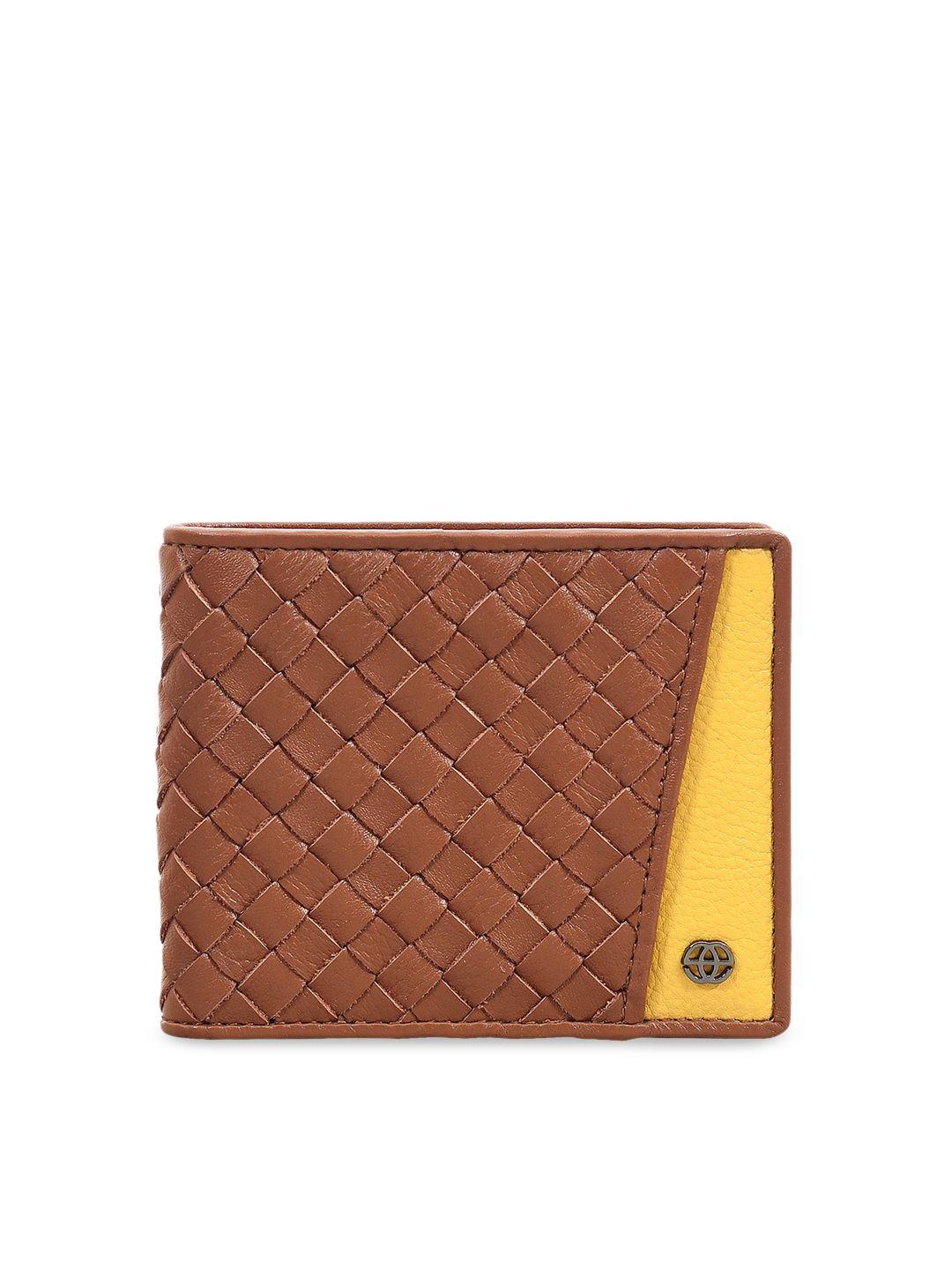 eske men multi  brown textured wallet