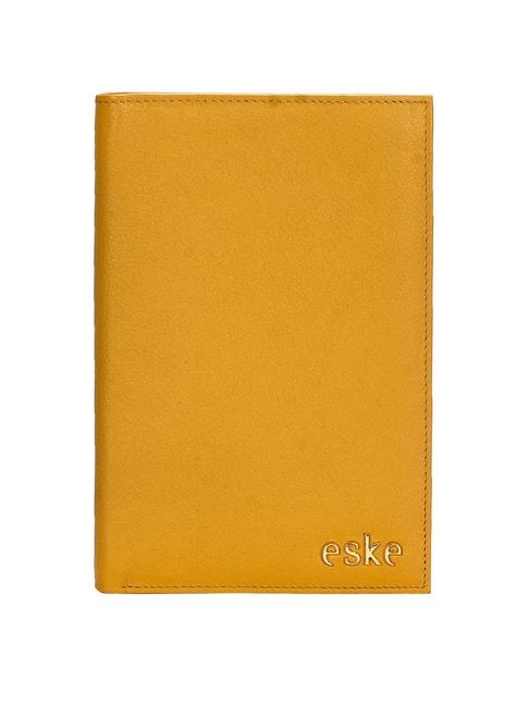 eske reed yellow solid medium passport holder