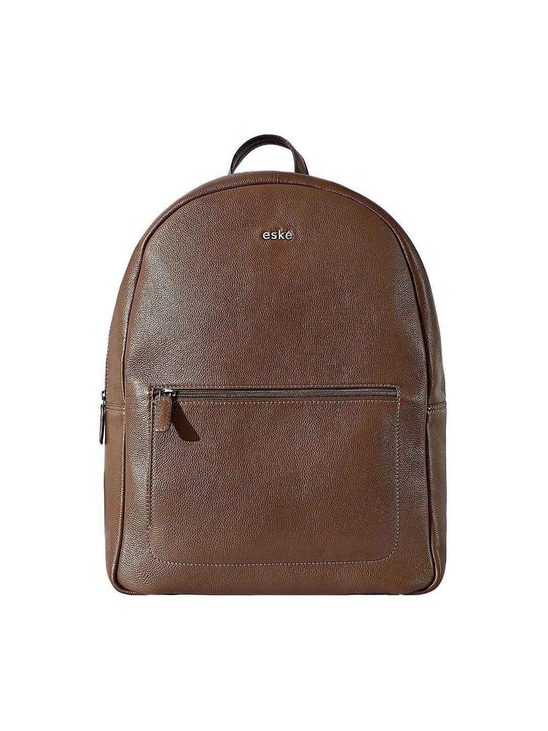 eske unisex brown & black backpack