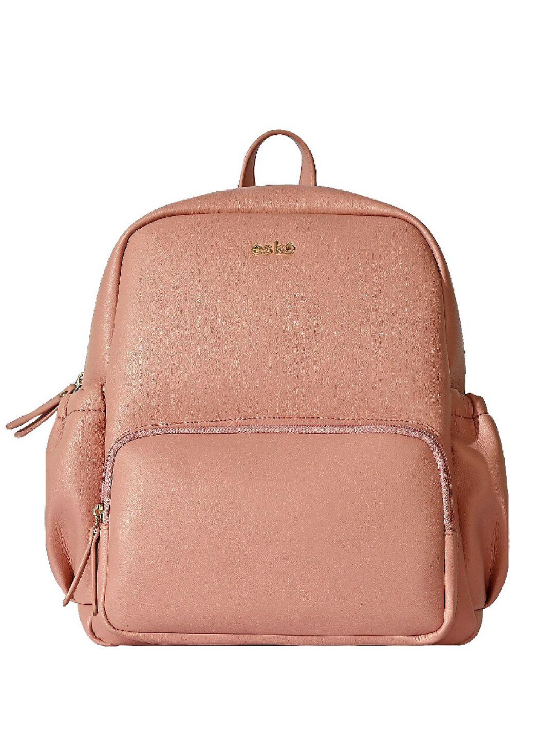eske women pink backpack with compression straps