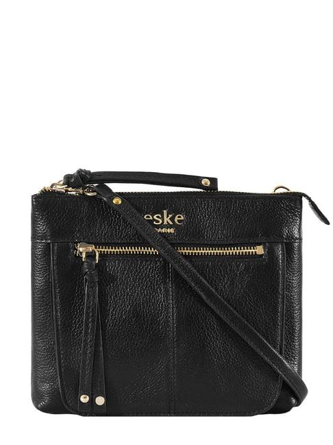 eske black medium shoulder bag