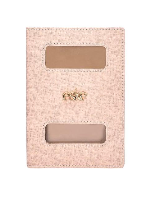 eske blair pink solid small passport holder