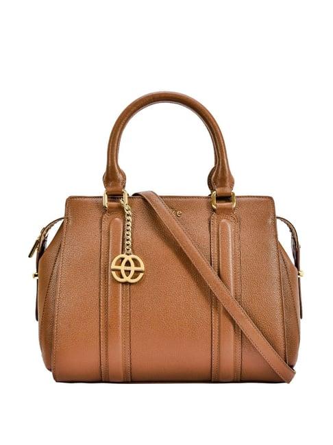 eske kiara brown solid medium handbag