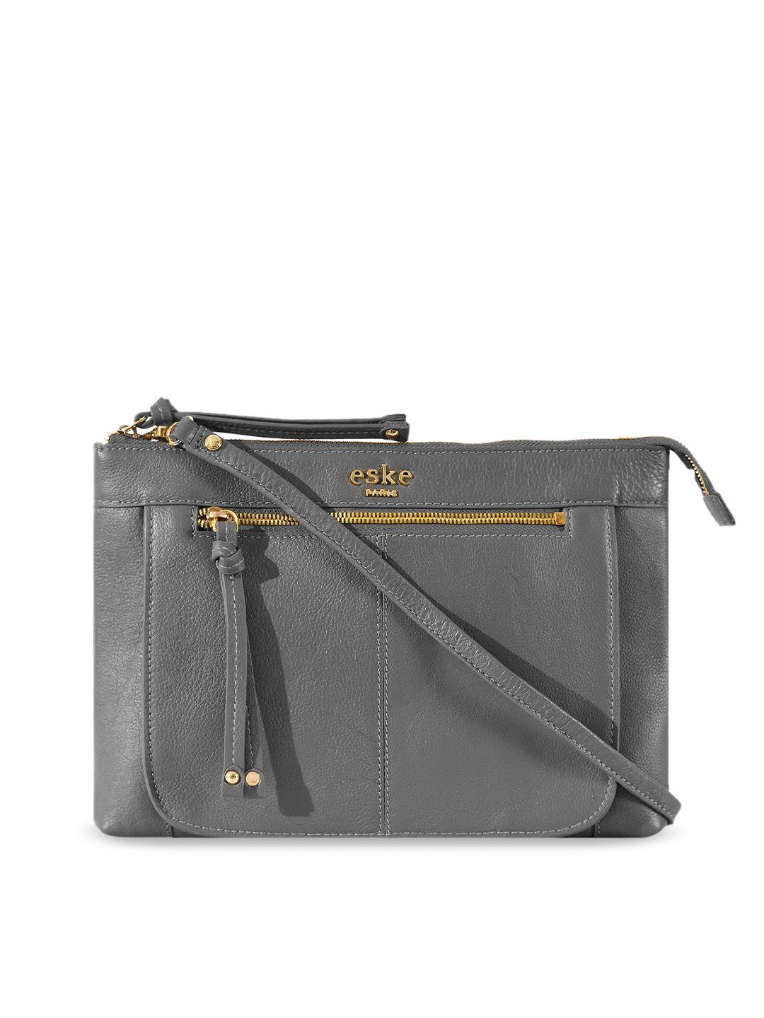 eske leather structured sling bag