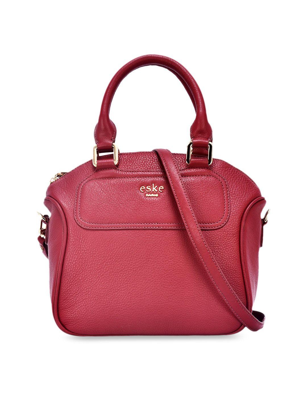 eske magenta solid handheld bag