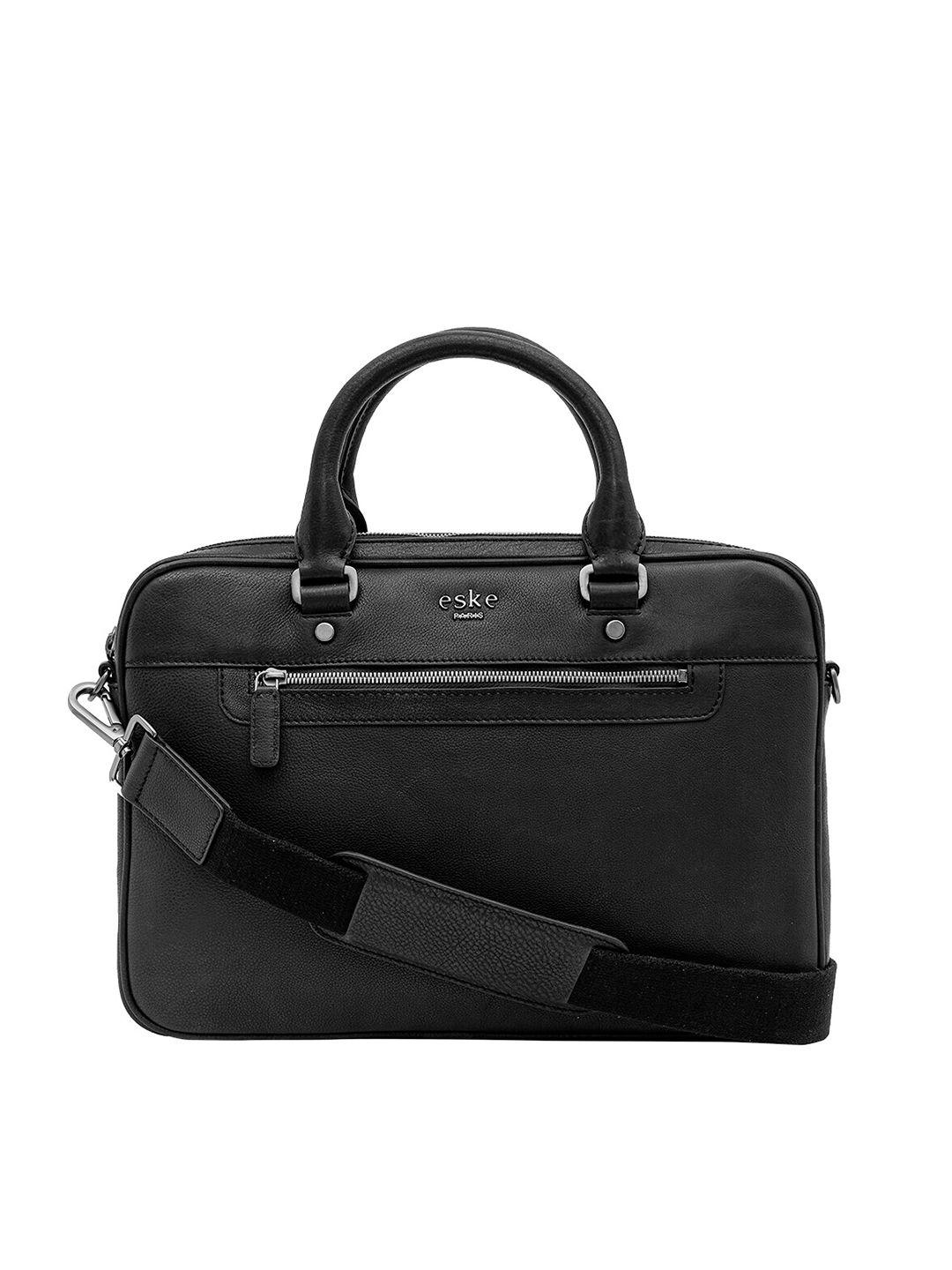 eske men leather laptop bag