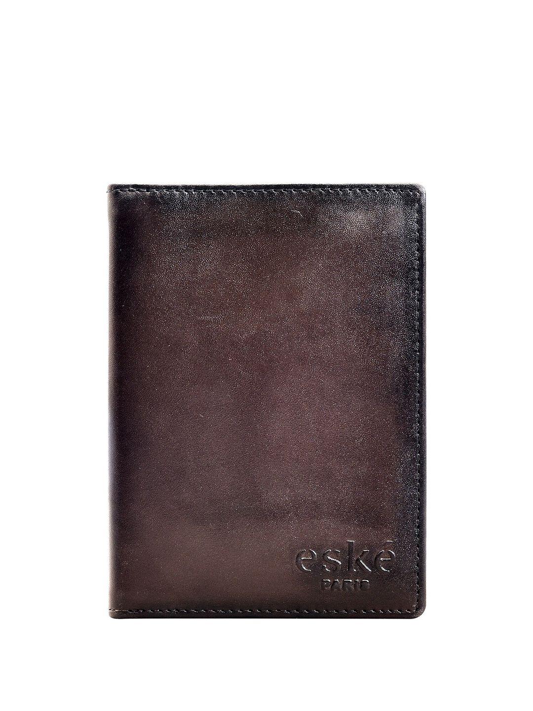 eske men leather passport holder