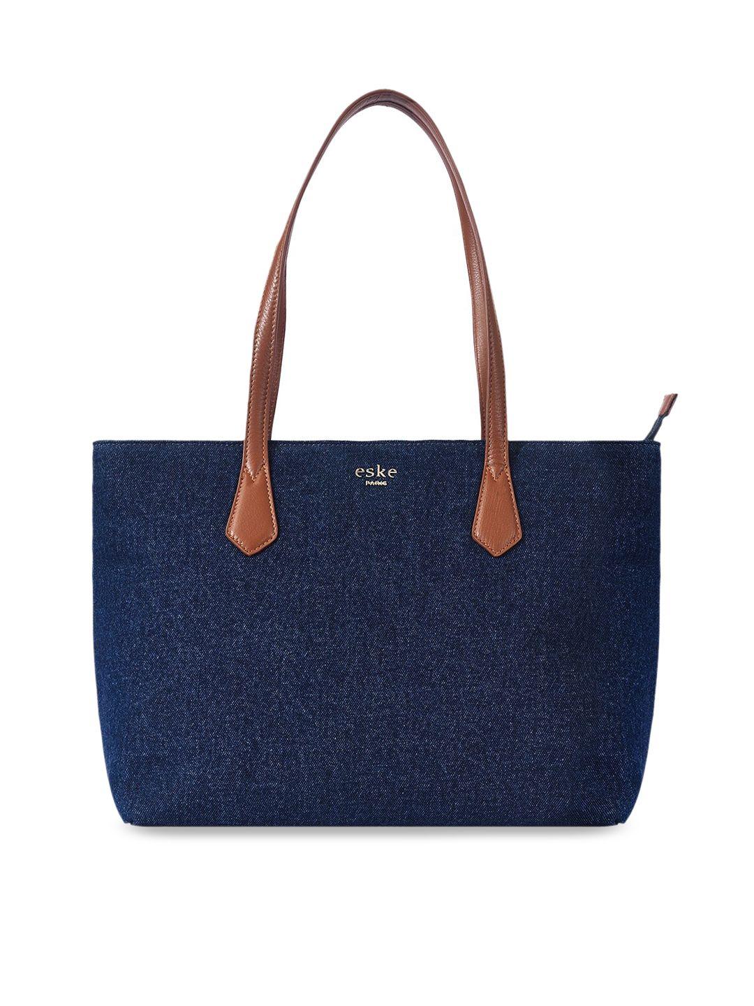 eske navy blue shopper shoulder bag