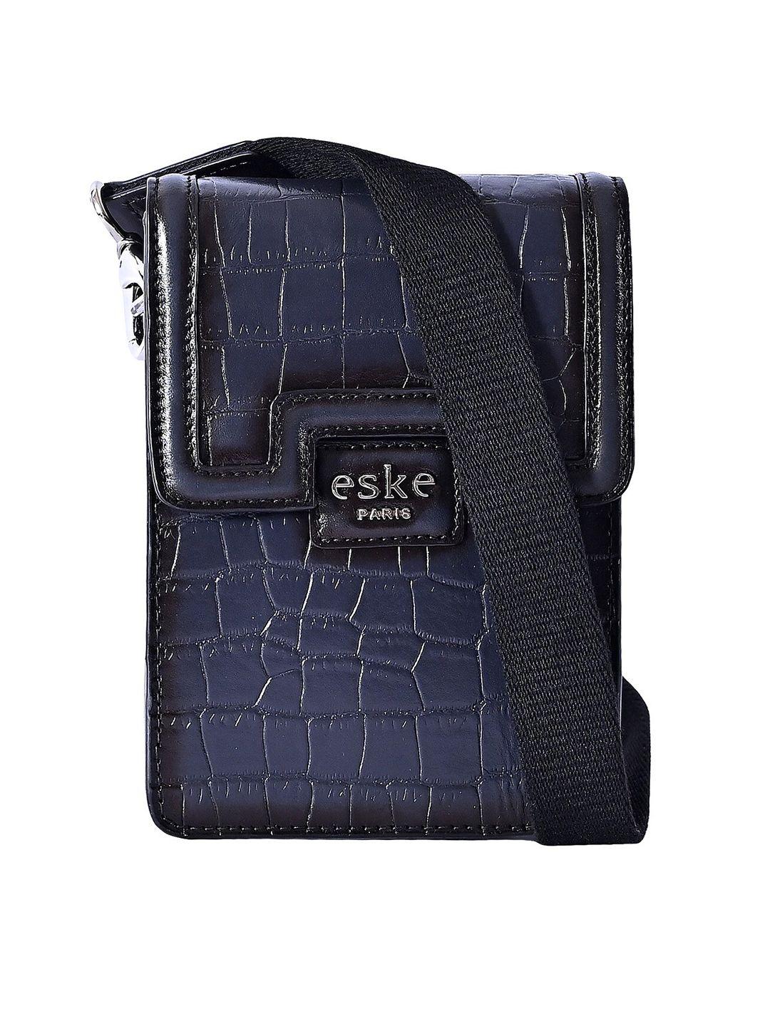 eske unisex textured messenger bag