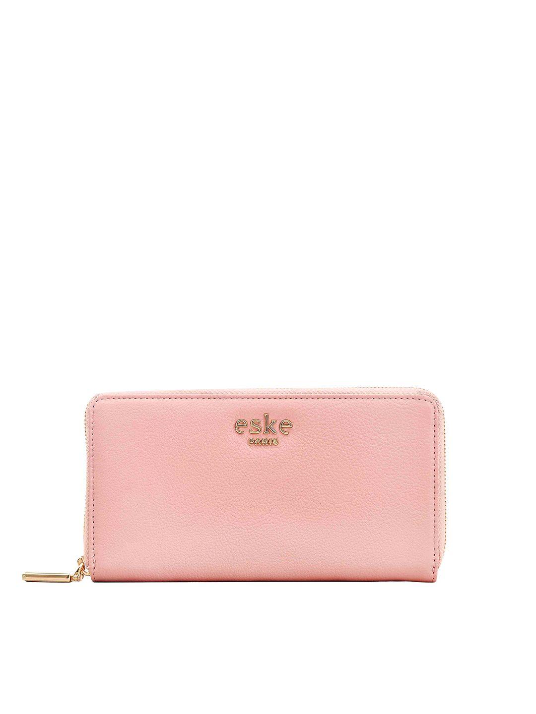 eske women leather rfid zip around wallet