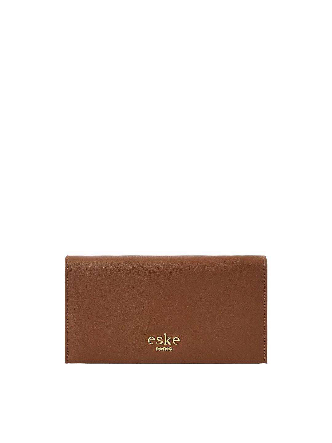 eske women leather two fold wallet