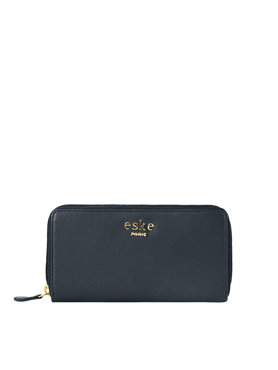 eske women leather zip around wallet
