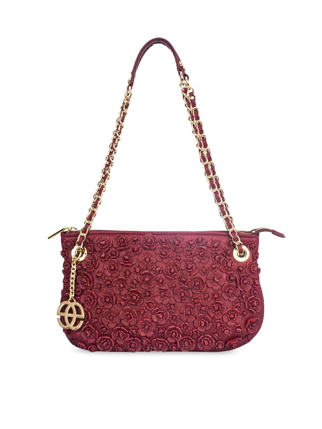 eske women magenta embellished shoulder bag