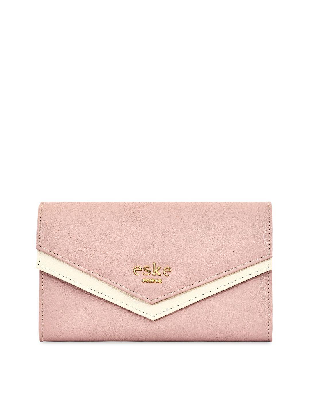 eske women pink solid envelope