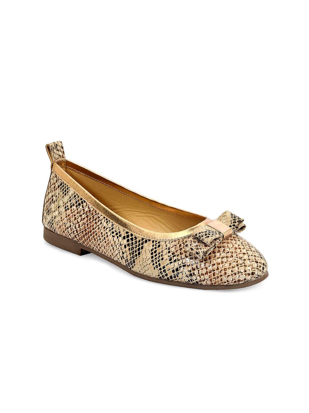 eske women printed ballerinas flats