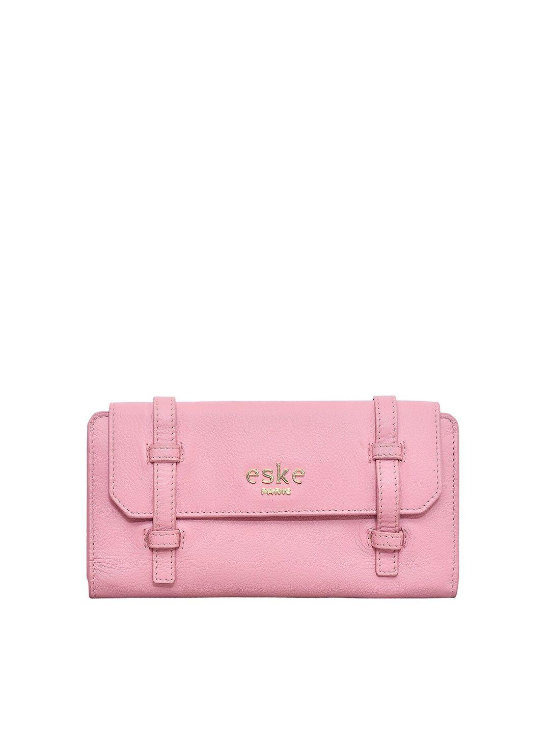 eske women solid leather envelope wallet