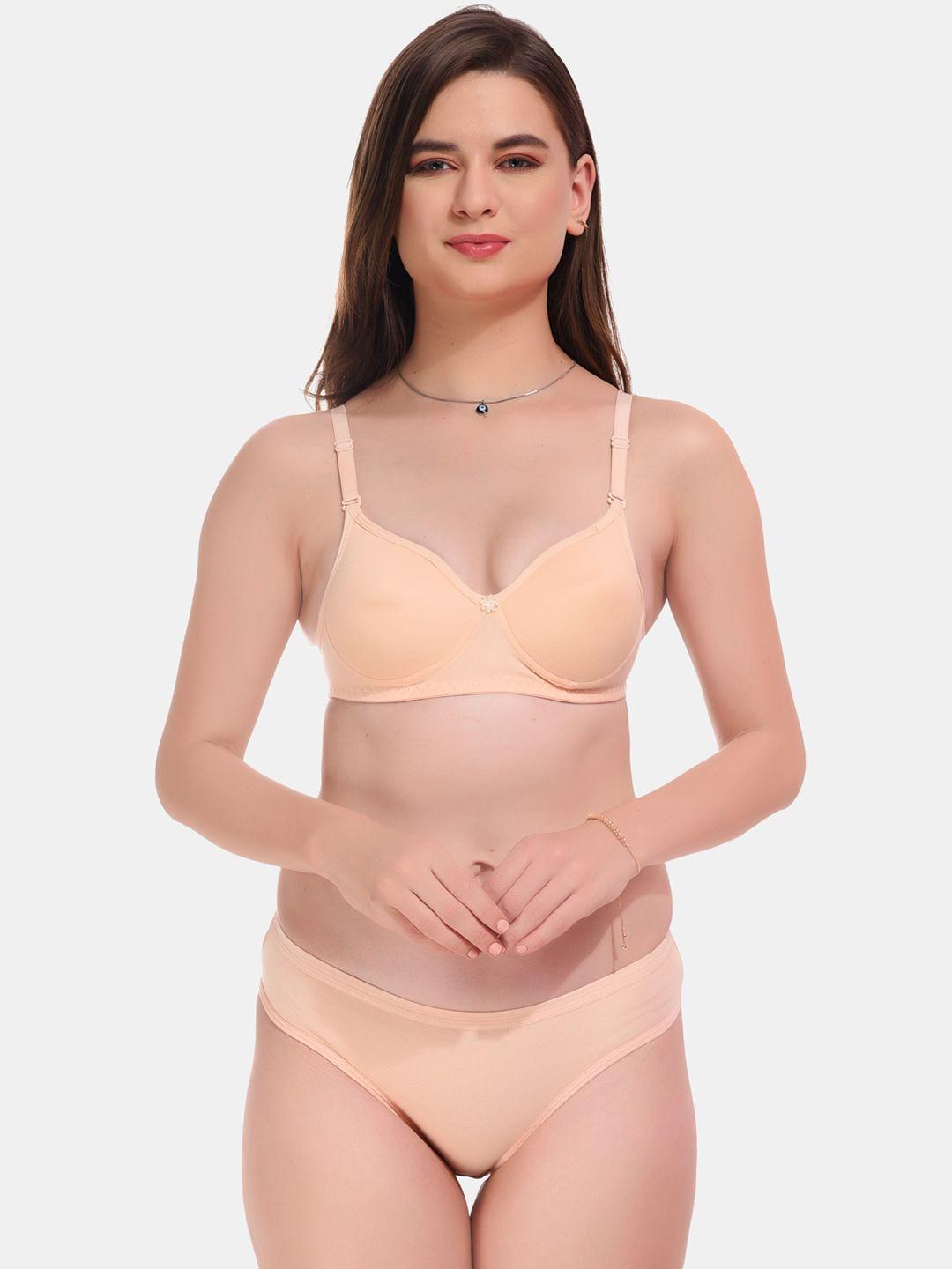 esoroucha lightly padded non wired lingerie set