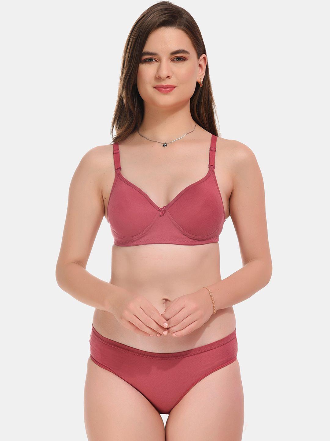 esoroucha lightly padded non wired lingerie set