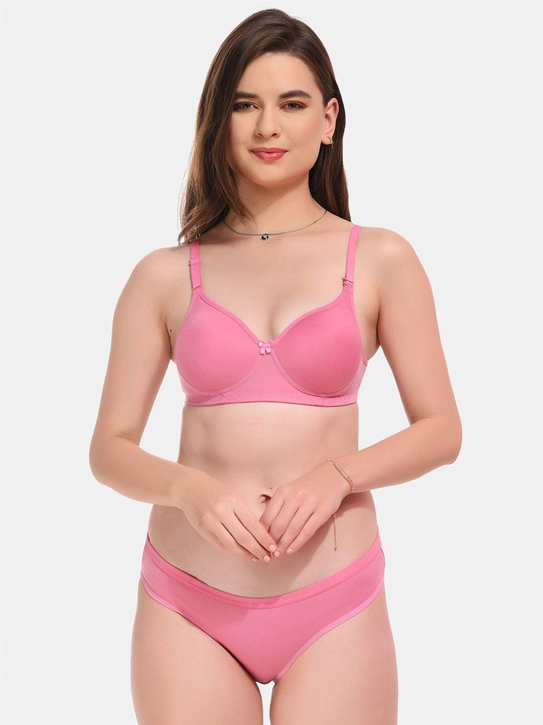 esoroucha lightly padded non wired lingerie set