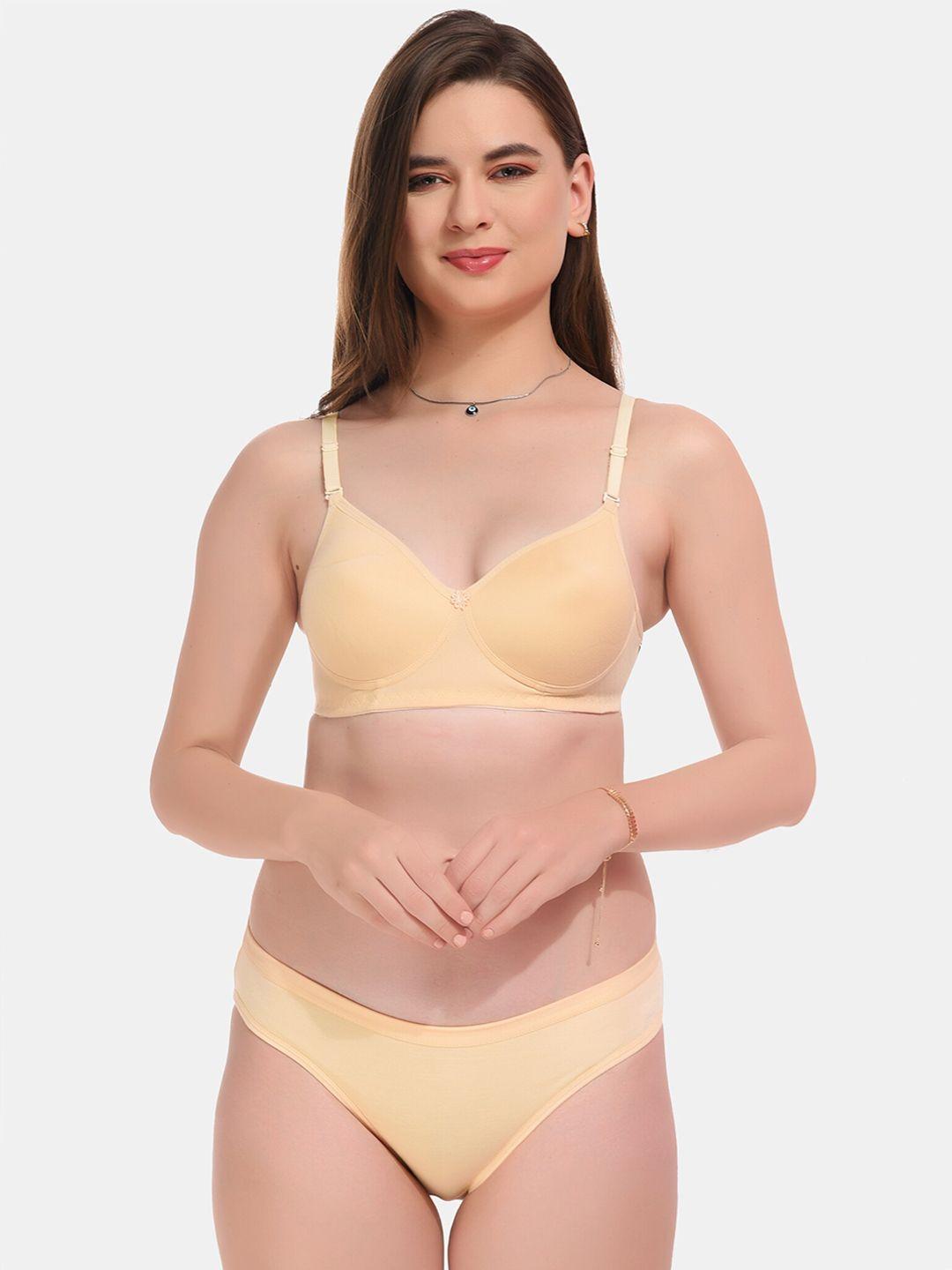 esoroucha lightly padded non wired lingerie set