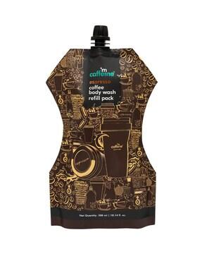 espresso coffee body wash refill pouch