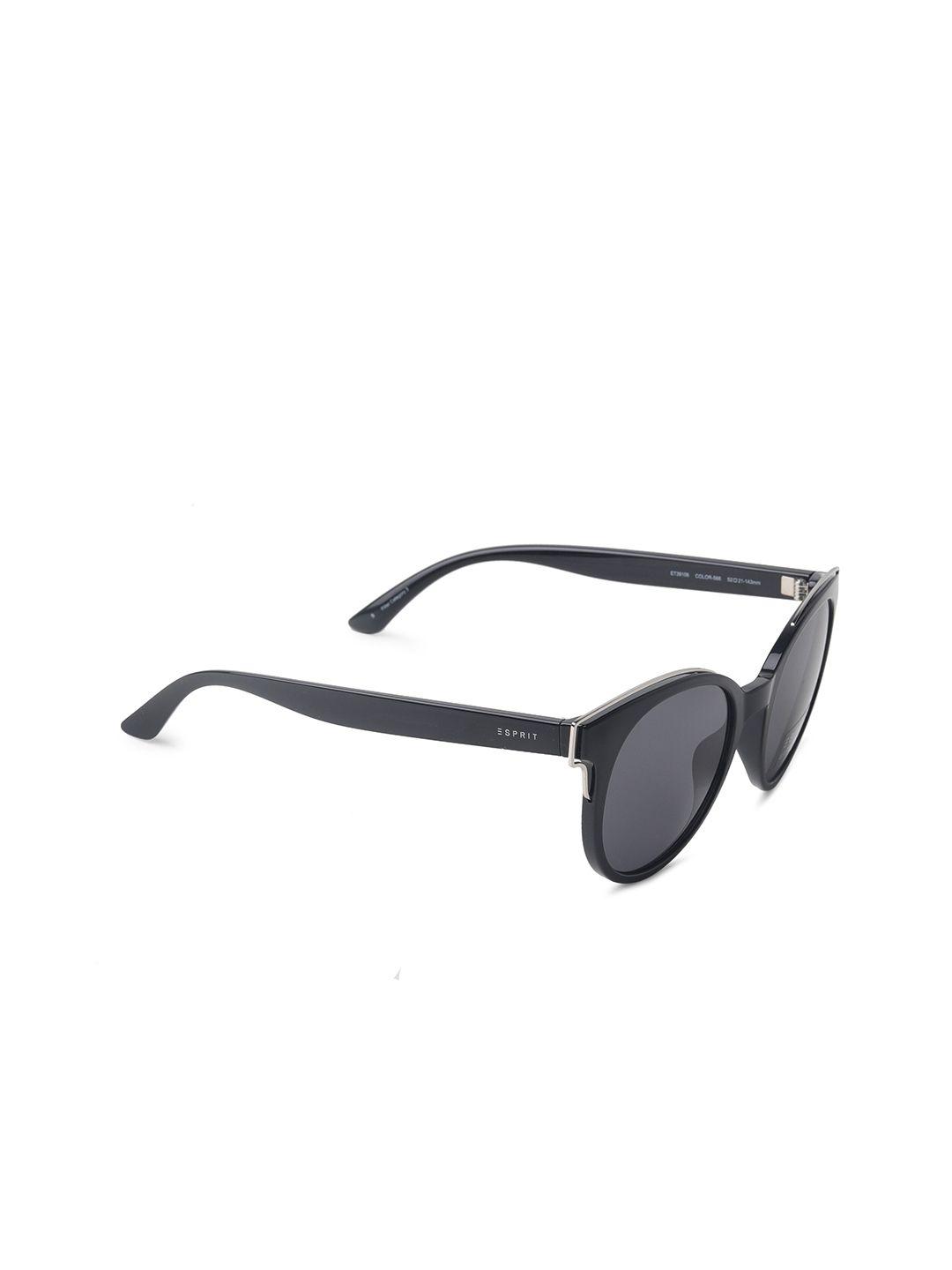 esprit women grey lens & black cateye uv protected lens sunglasses