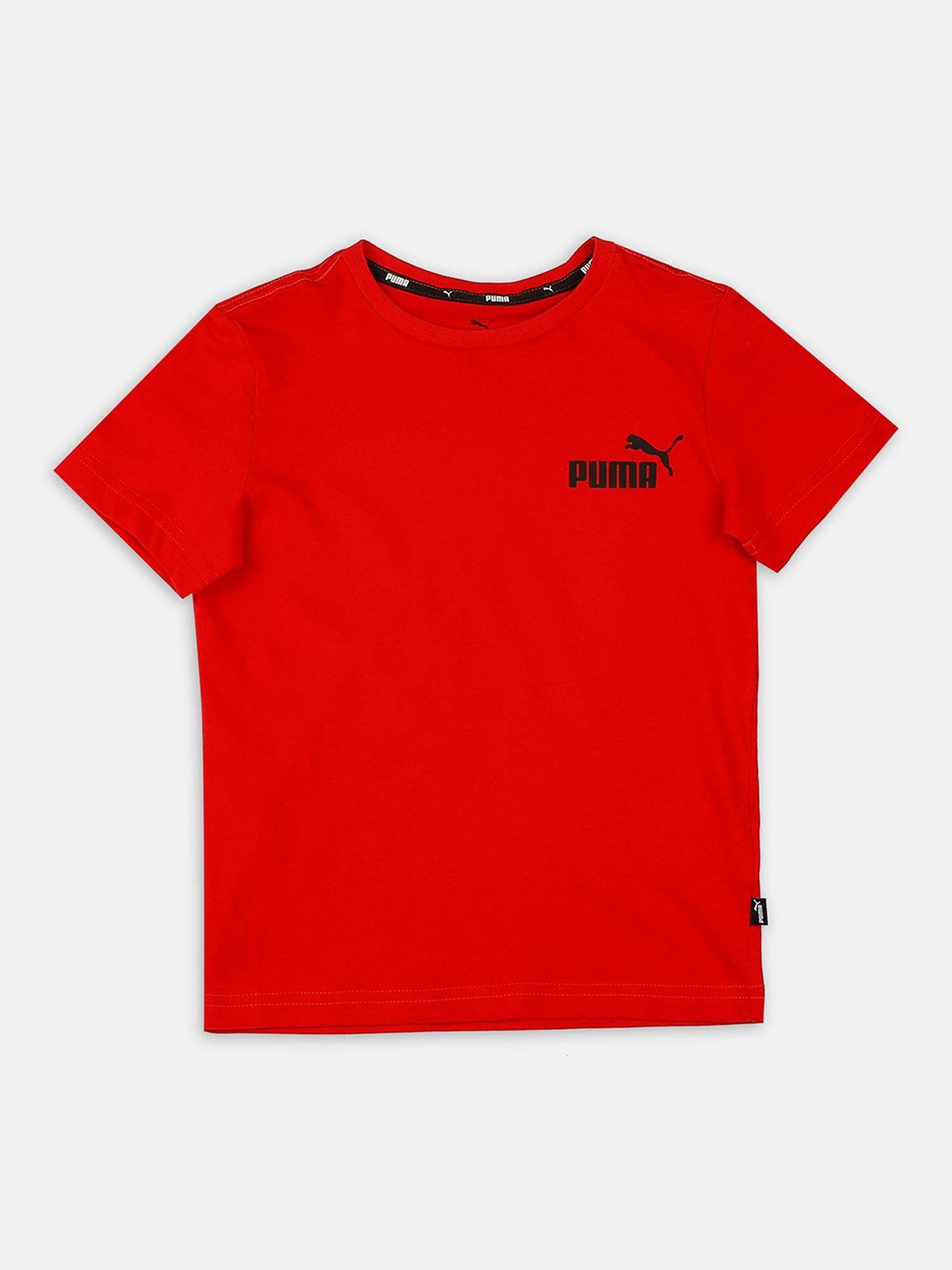 ess small logo boys red t-shirts