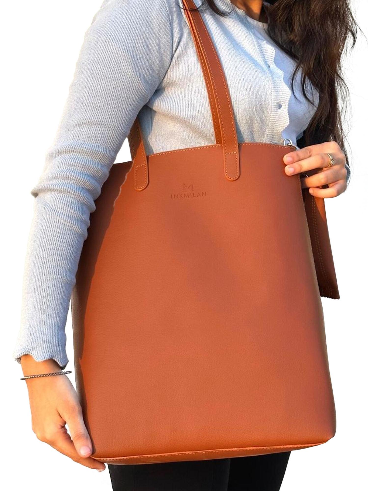 essen tote brown bag for women