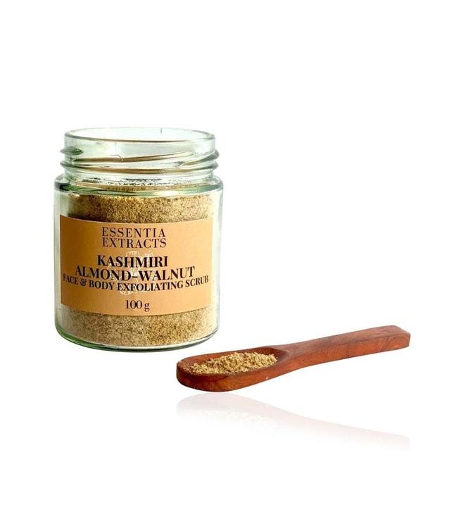 essentia extracts kashmiri almond walnut face scrub - 100 gm
