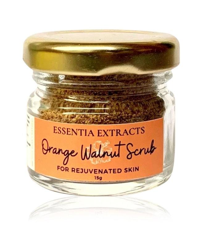 essentia extracts orange walnut face & body exfoliating scrub - 15 gm