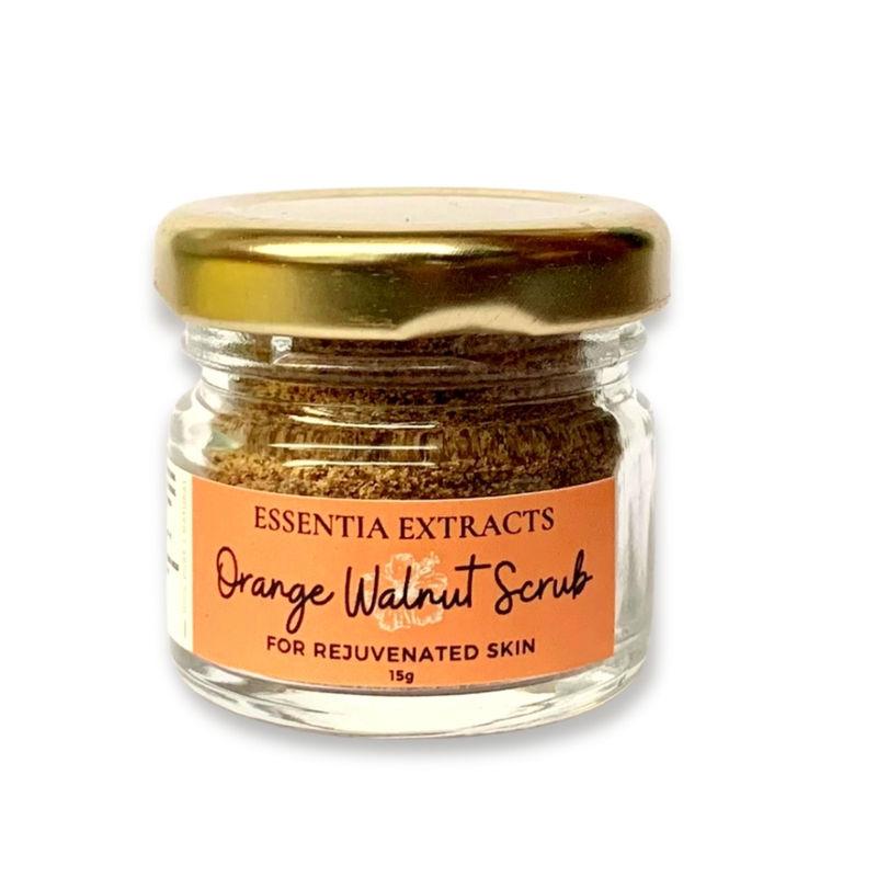 essentia extracts orange walnut scrub for rejuvenated skin