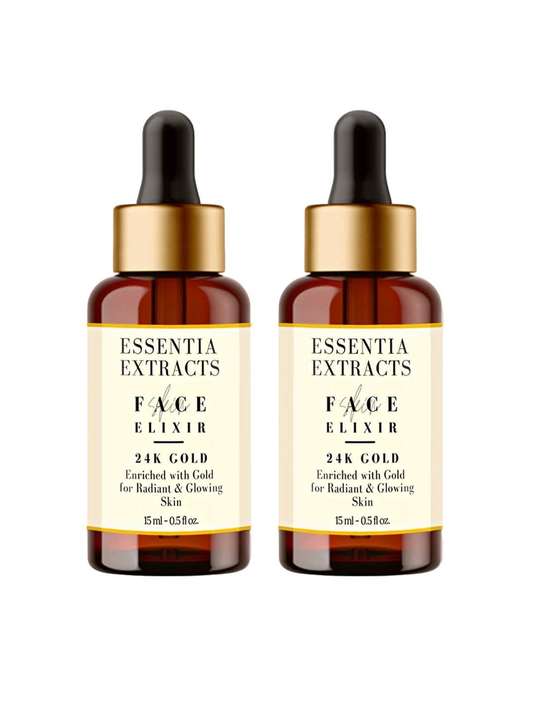 essentia extracts set of 2 24k gold face serum 30ml
