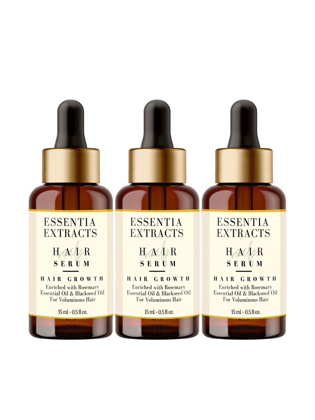 essentia extracts set of 3 hair growth serum for voluminous hair - 15 ml each