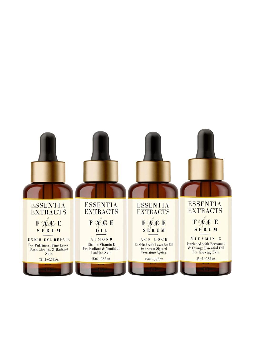 essentia extracts set of 4 face serums - 15 ml each