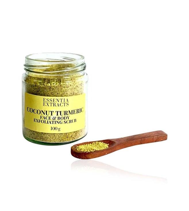 essentia extracts coconut turmeric scrub - 100 gm