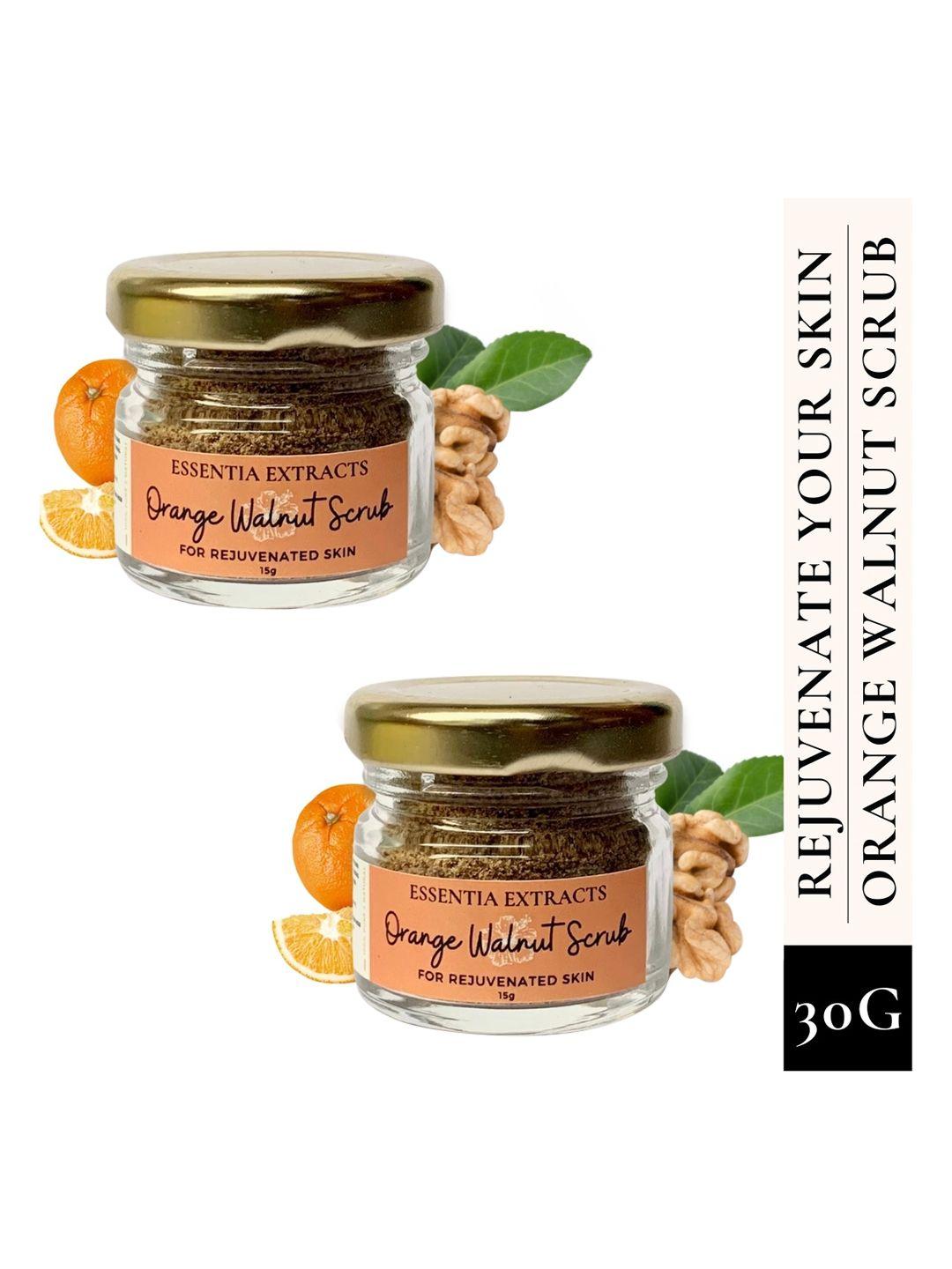 essentia extracts orange walnut face & body exfoliating scrub-30gm