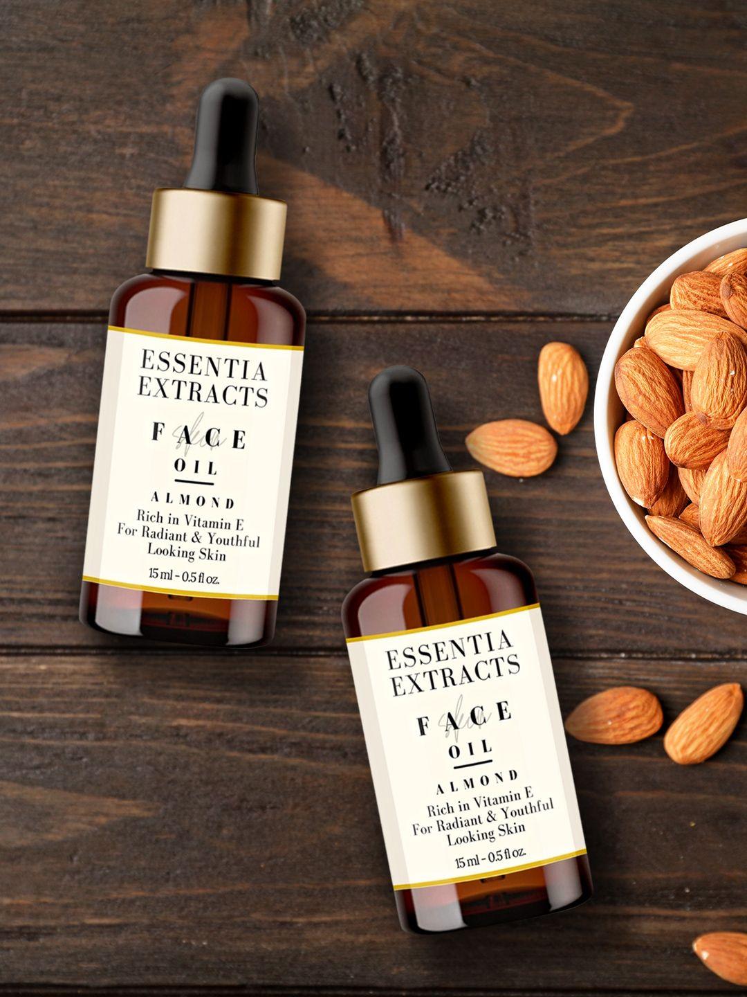 essentia extracts pack of 2 almond skin brigening facial oil - 15 ml each