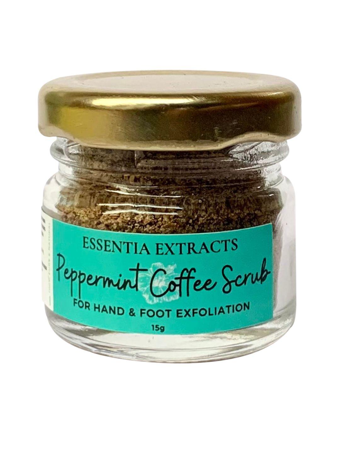 essentia extracts peppermint coffee hand and foot scrub - 15 g