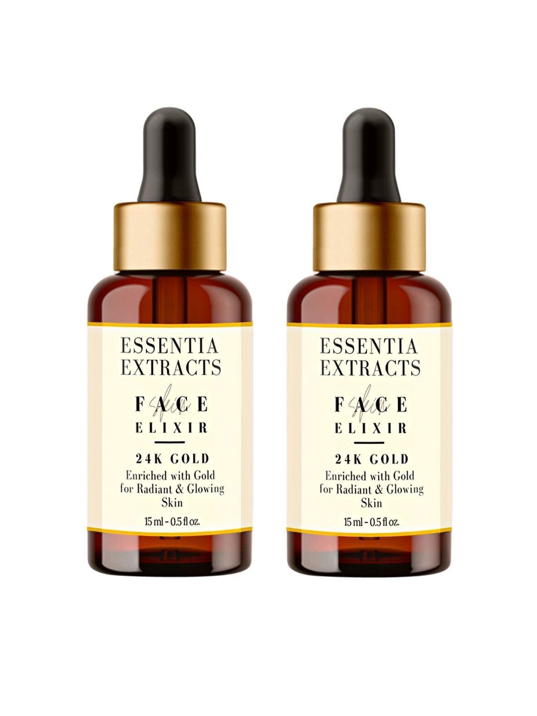 essentia extracts set of 2 24k gold face serum - 30 ml