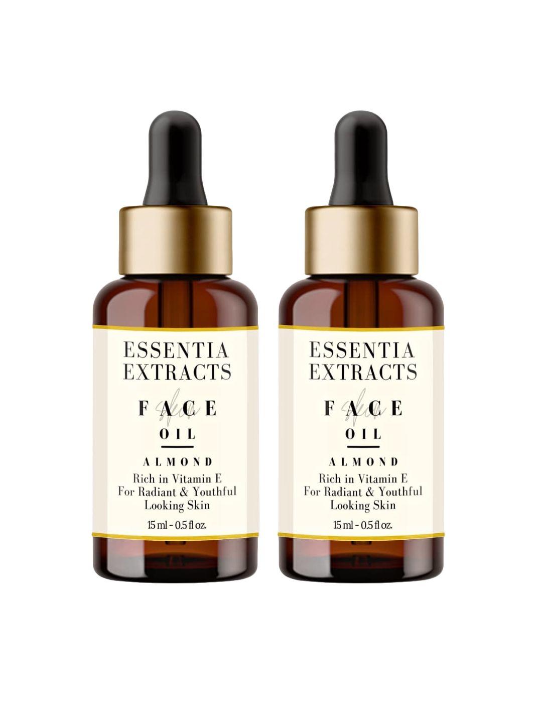 essentia extracts set of 2 almond skin brightening facial oil 30ml