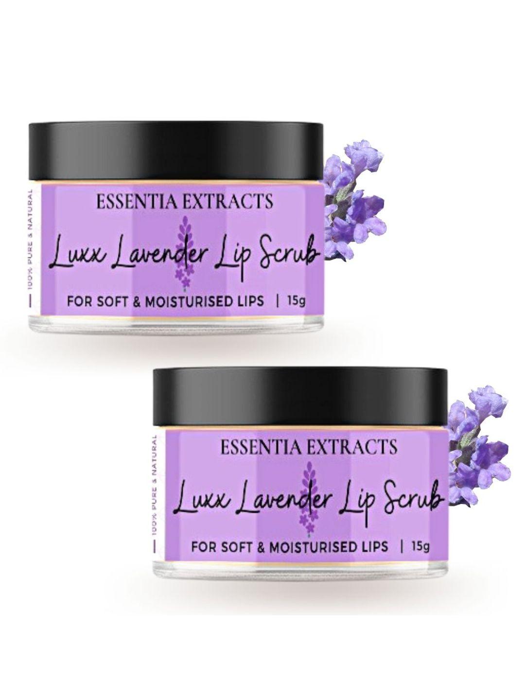 essentia extracts set of 2 luxx lavender lip scrub