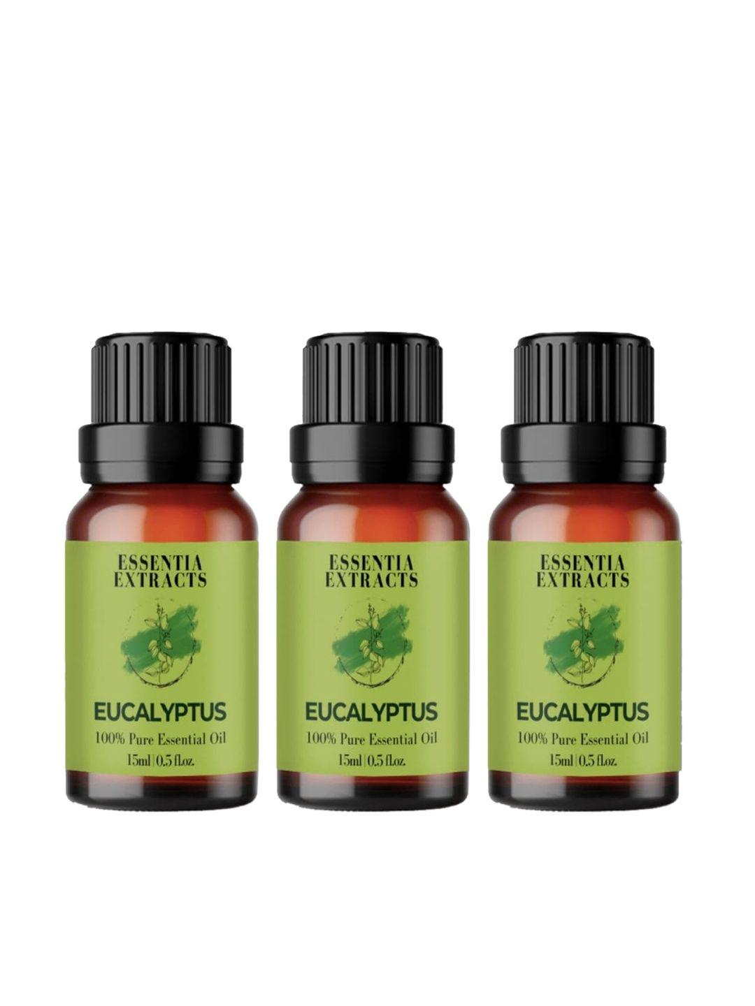 essentia extracts set of 3 eucalyptus essential oils - 15 ml each