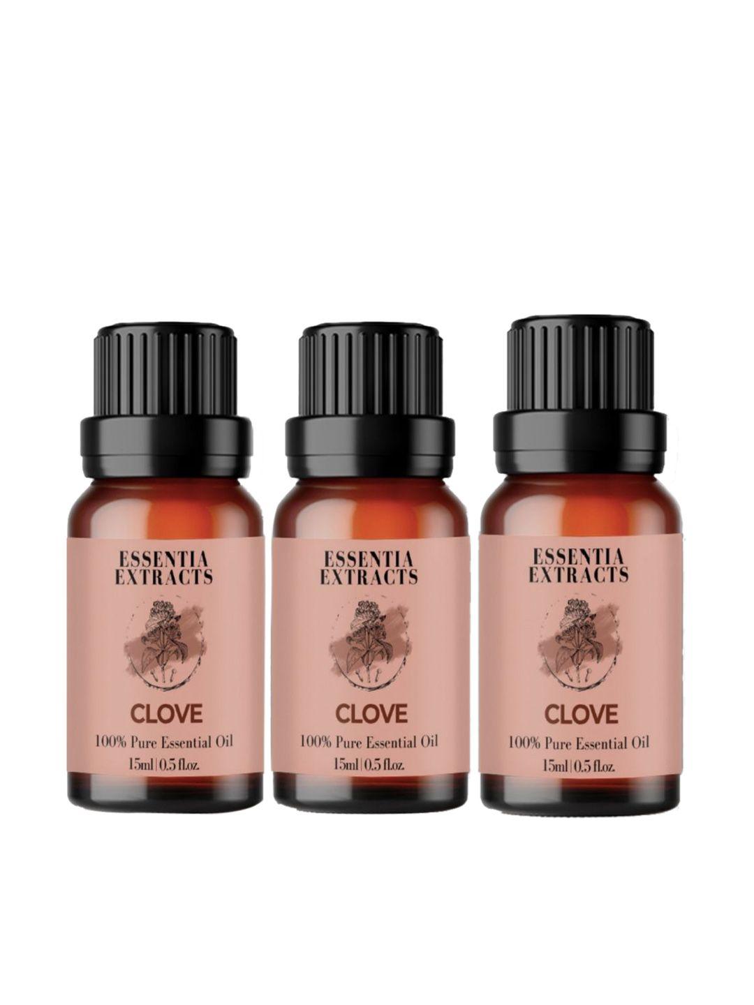 essentia extracts set of 3 pure clove essential oils - 15ml each