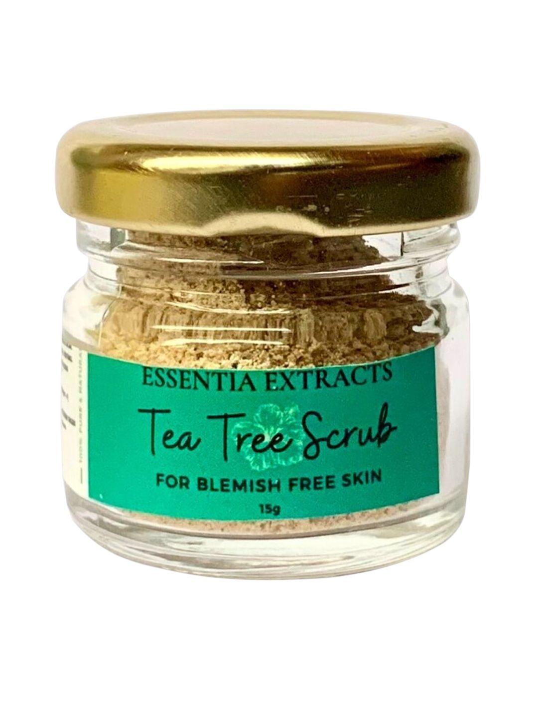 essentia extracts tea tree face & body exfoliating scrub - 15 g