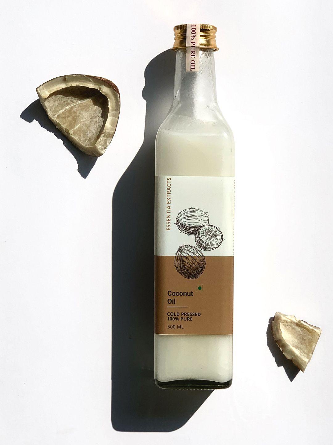 essentia extracts unisex cold-pressed coconut oil- 500 ml