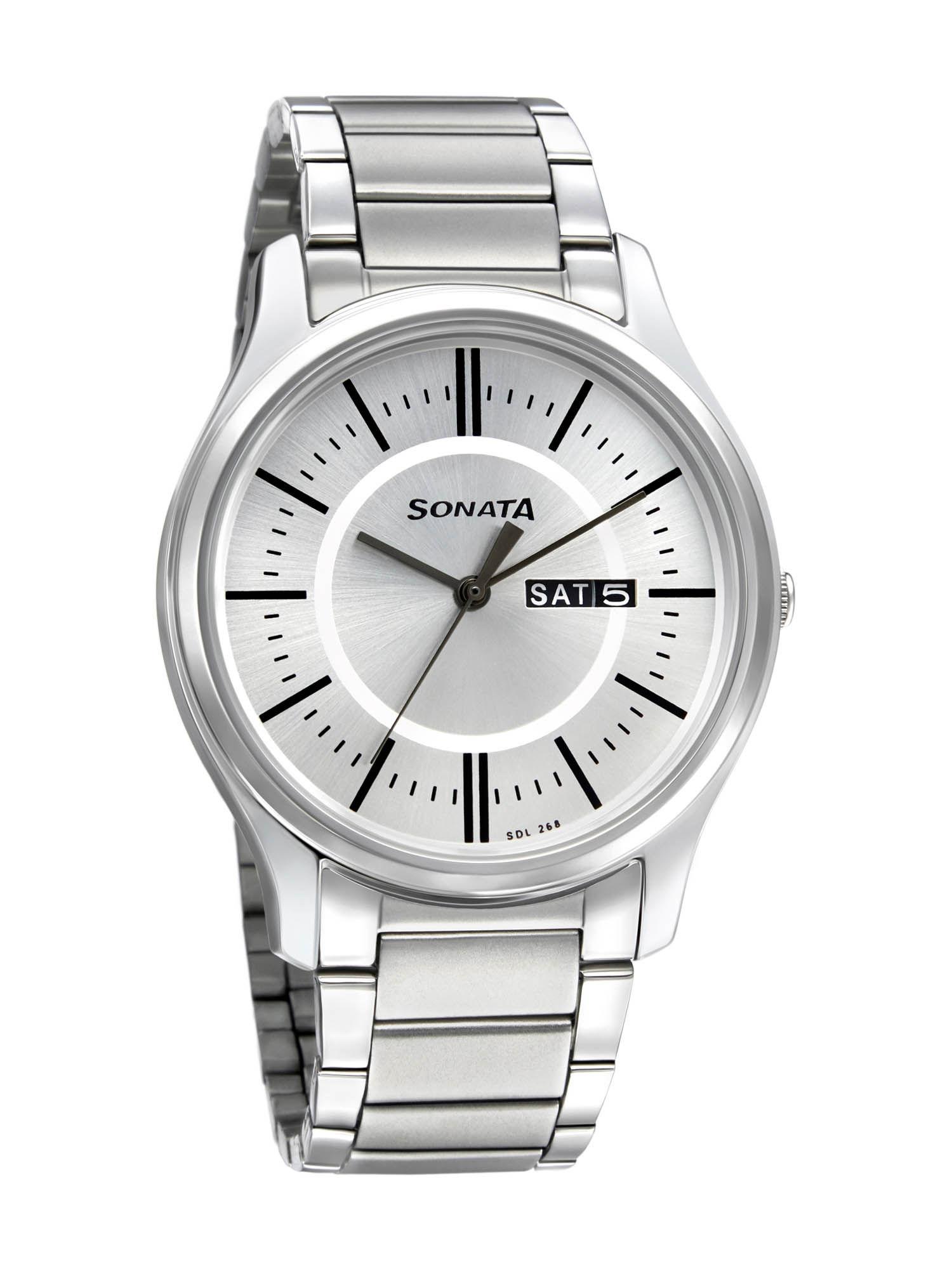 essential 77082sm02w analog watch for men