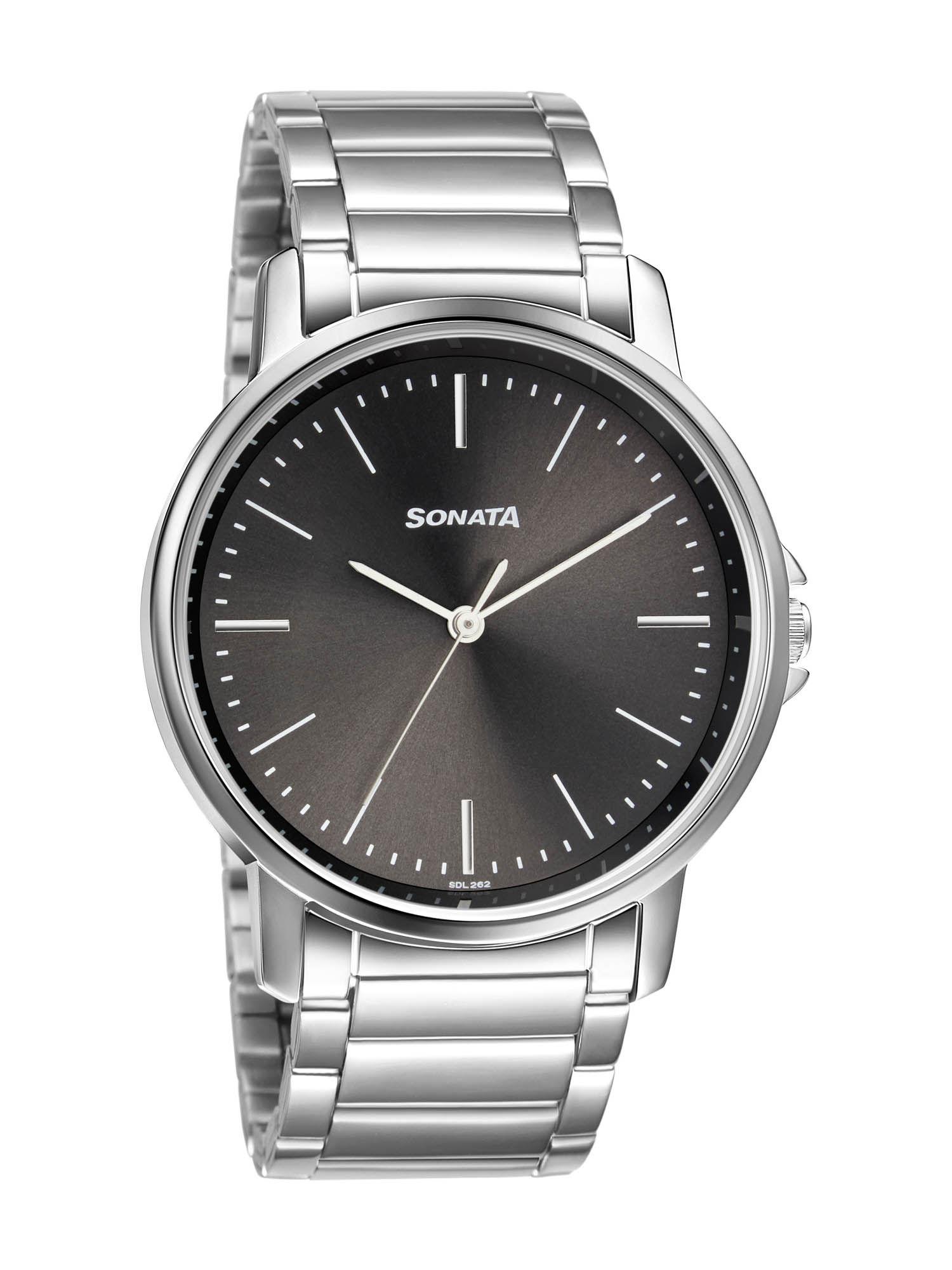 essential 77083sm05w analog watch for men