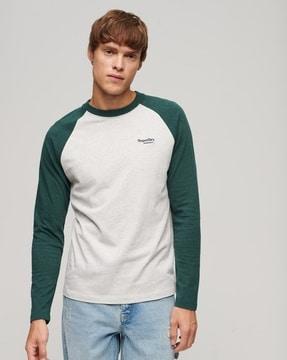 essential baseball long sleeve crew-neck t-shirt