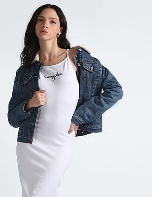 essential logo bodycon dress