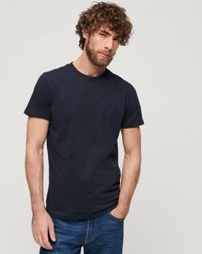 essential logo embroidered t-shirt
